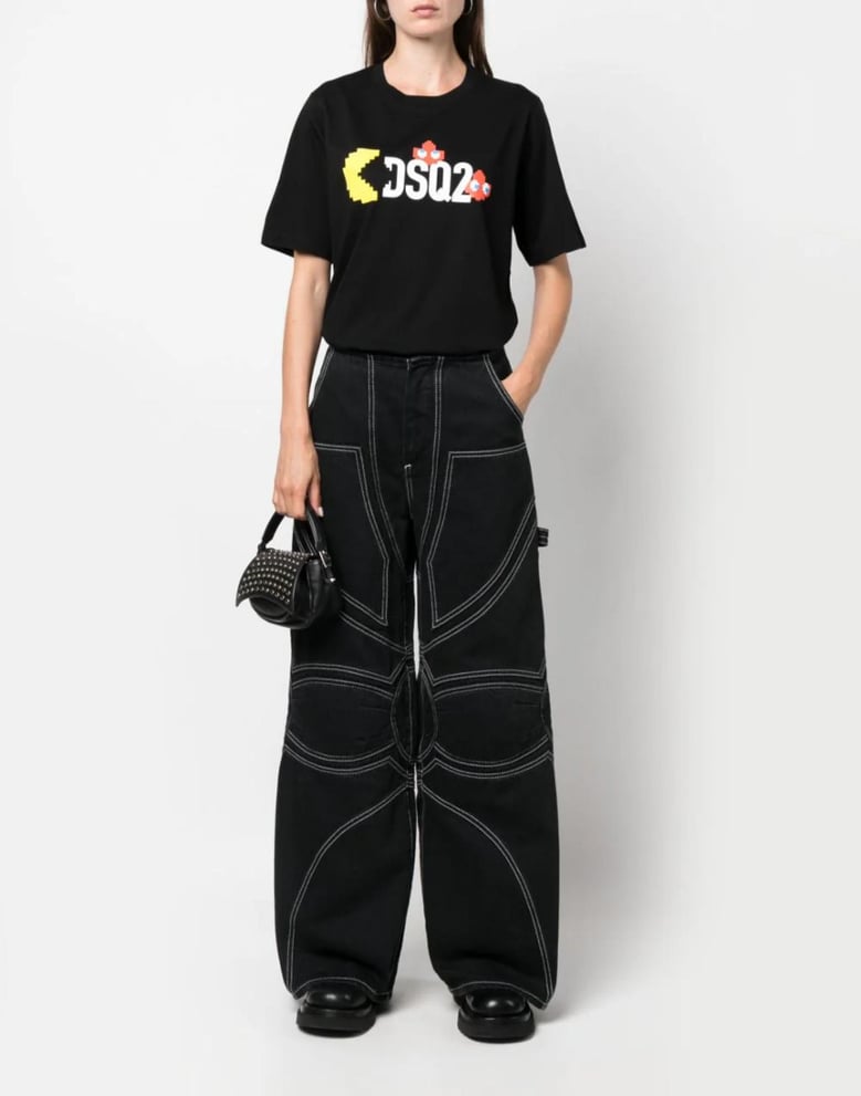 x pac-man logo t-shirt by Selfnex