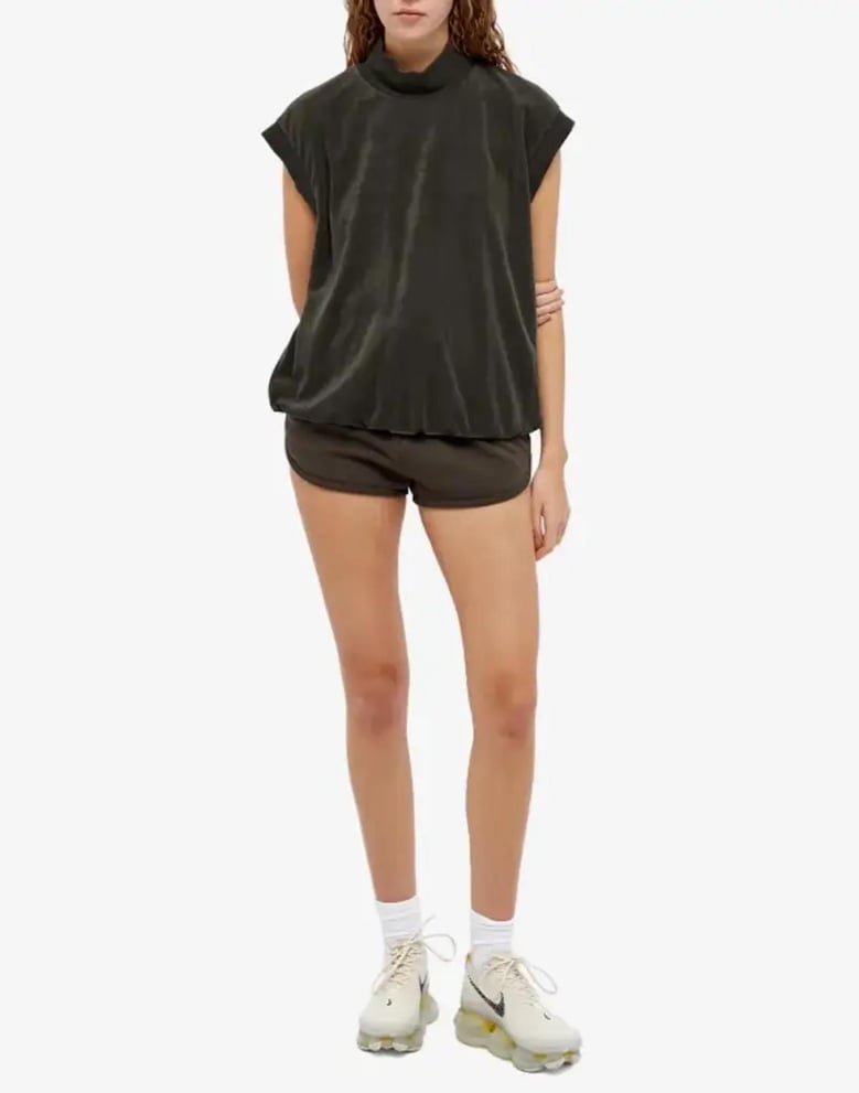 essentials mock neck vest top by Selfnex
