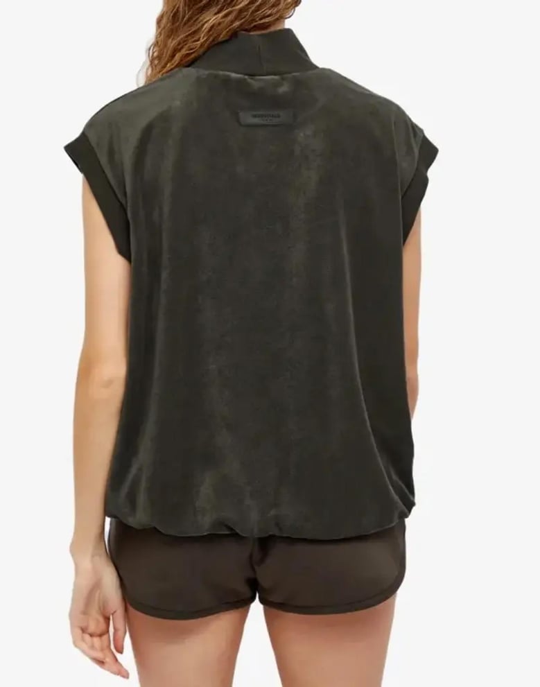 essentials mock neck vest top by Selfnex