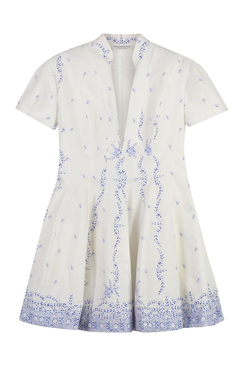 poplin mini dress by Selfnex