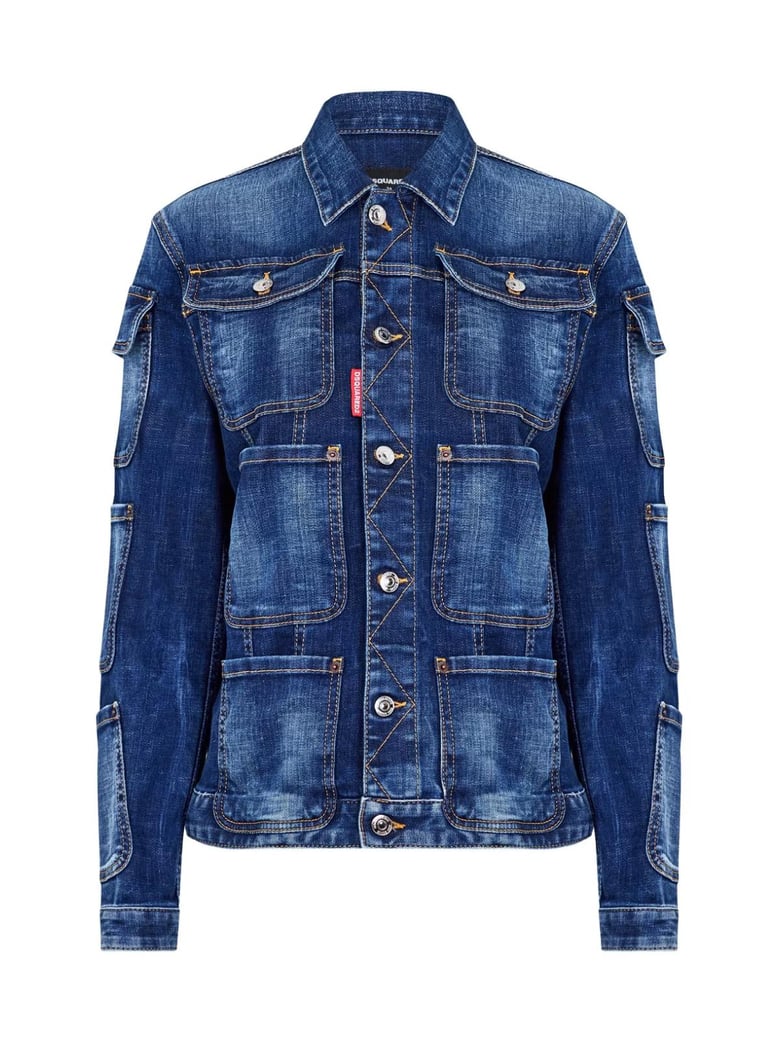 tactical jean denim jacket by Selfnex
