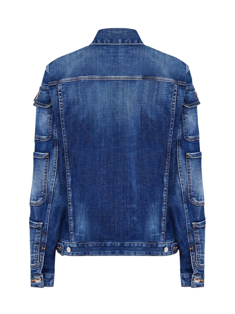 tactical jean denim jacket by Selfnex