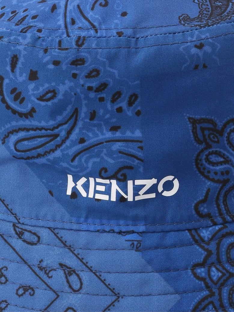 paisley bandana logo bucket hat by Selfnex