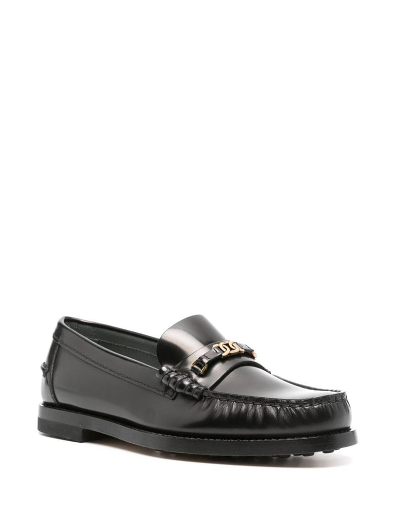 moccasins in black brushed calf leather by Selfnex