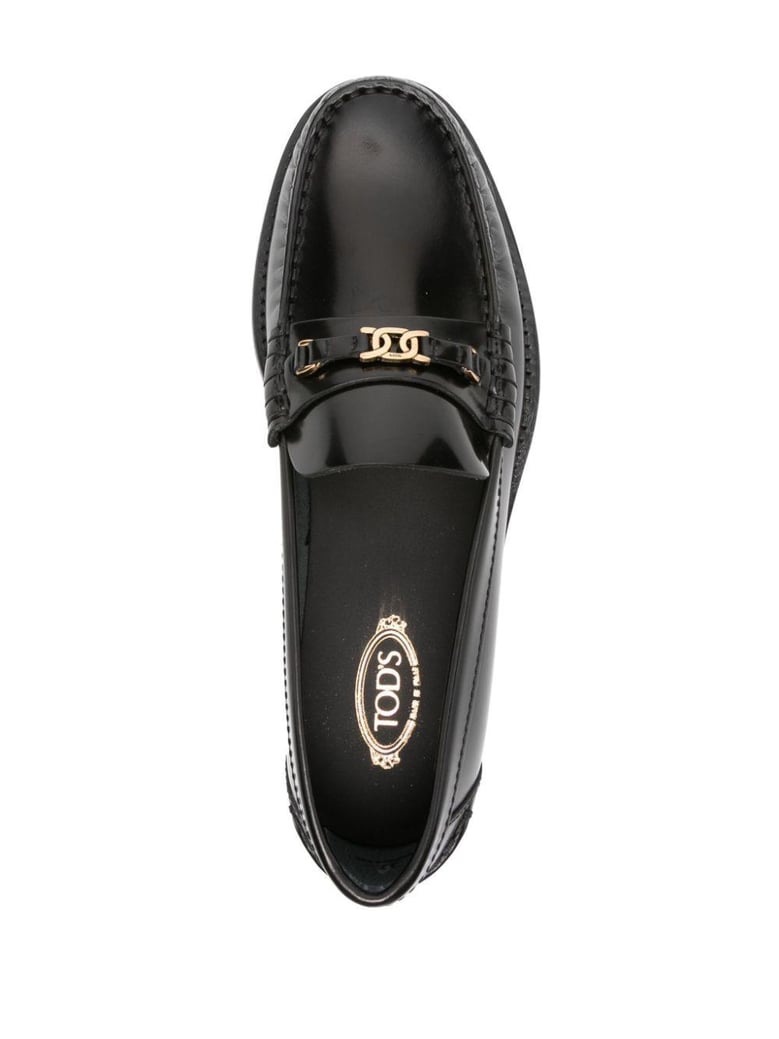 moccasins in black brushed calf leather by Selfnex