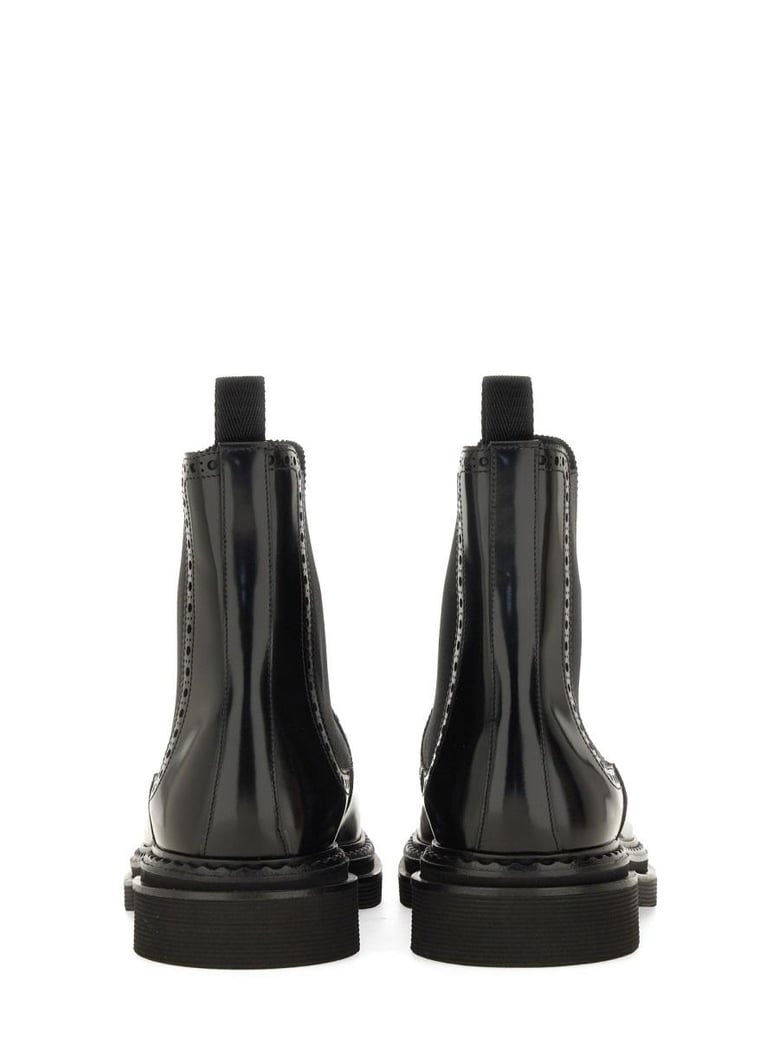 brushed leather boot by Selfnex