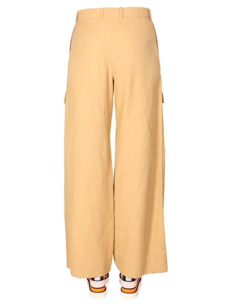 wide leg cargo pants by Selfnex