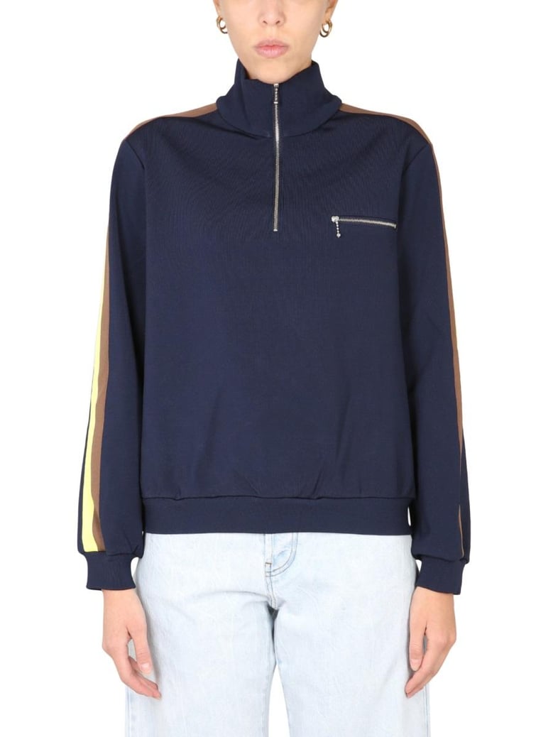 sweatshirt with front zipper by Selfnex