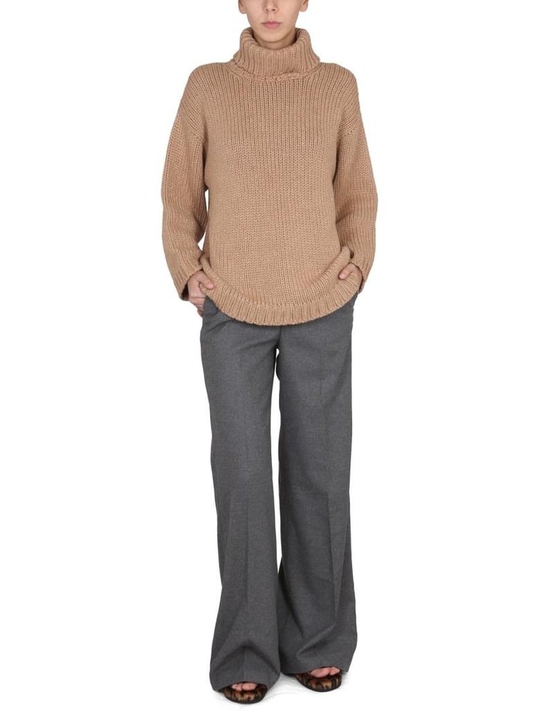 wool and lurex blend sweater by Selfnex