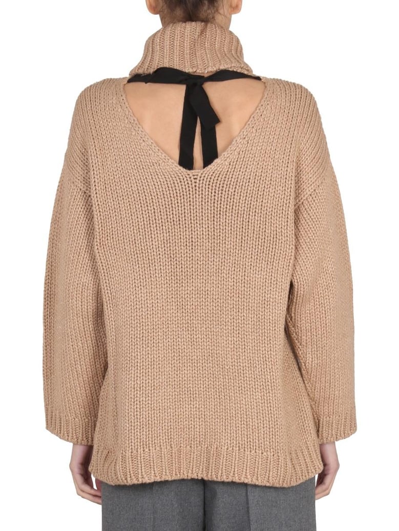 wool and lurex blend sweater by Selfnex