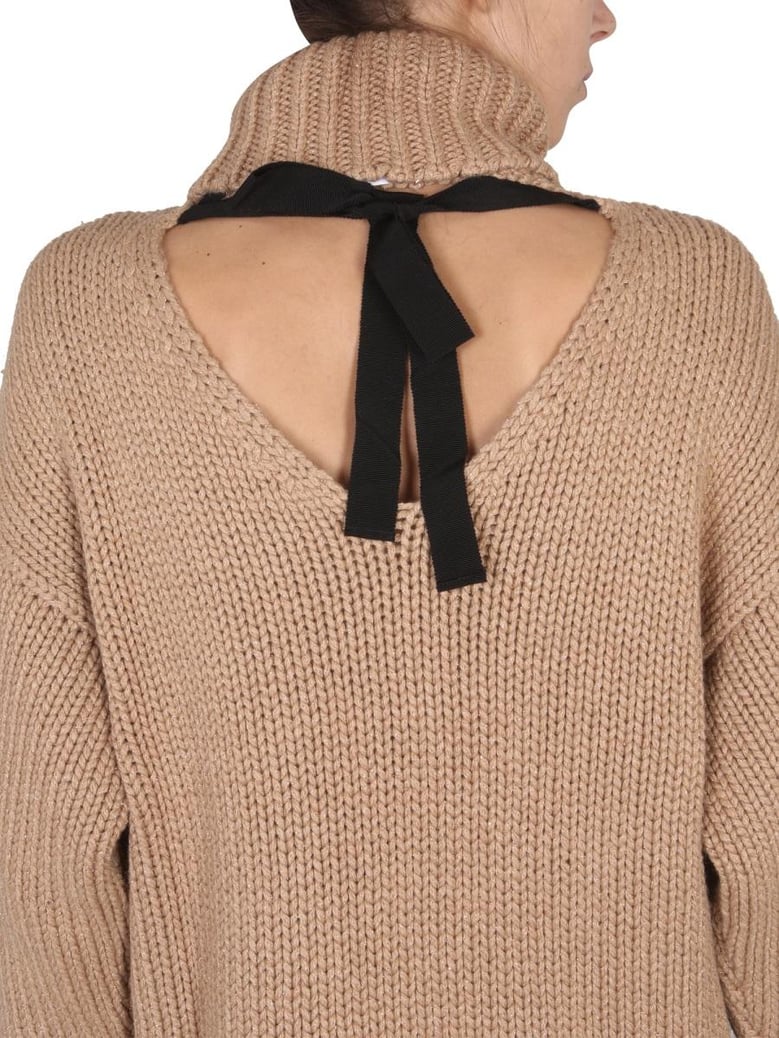 wool and lurex blend sweater by Selfnex