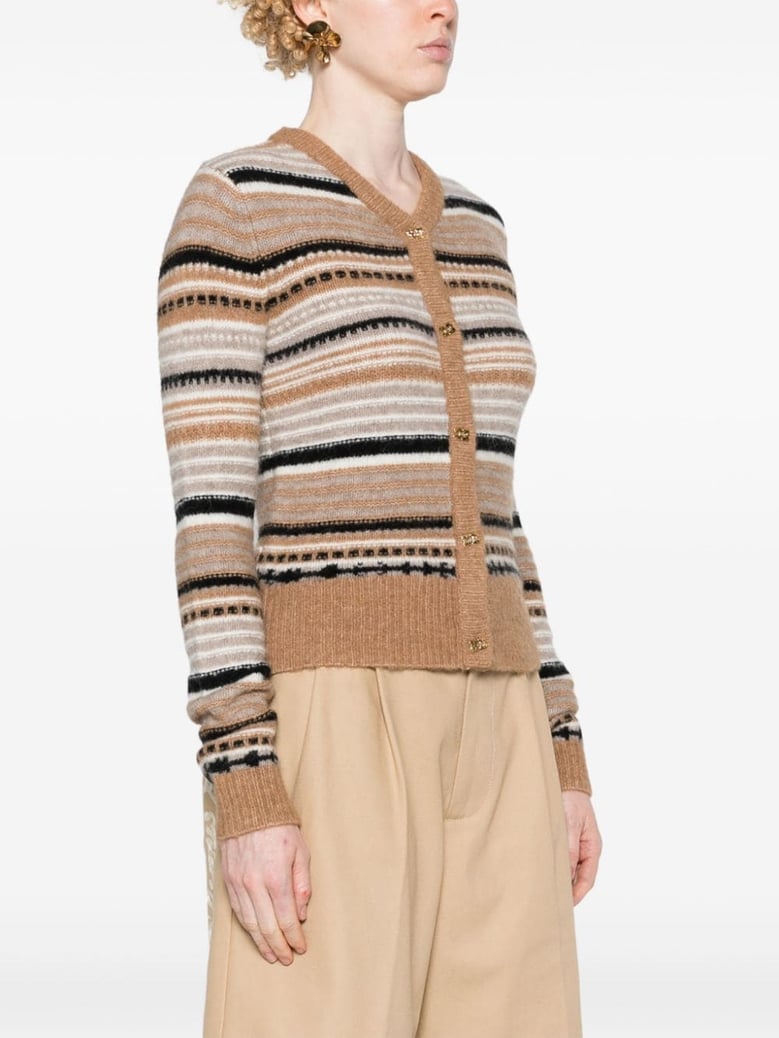 cardigan with stripe pattern by Selfnex