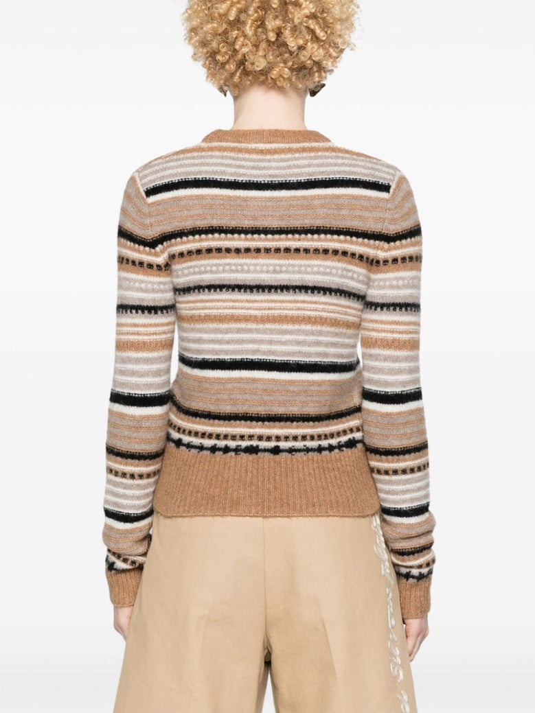 cardigan with stripe pattern by Selfnex