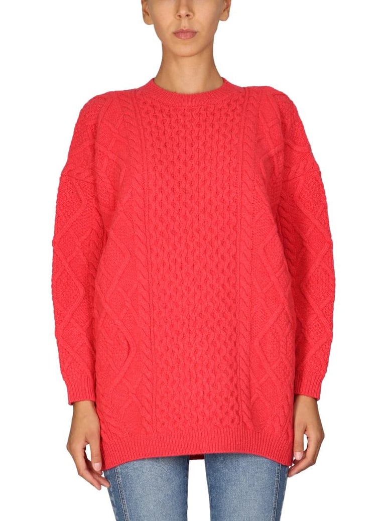wool crew neck sweater by Selfnex