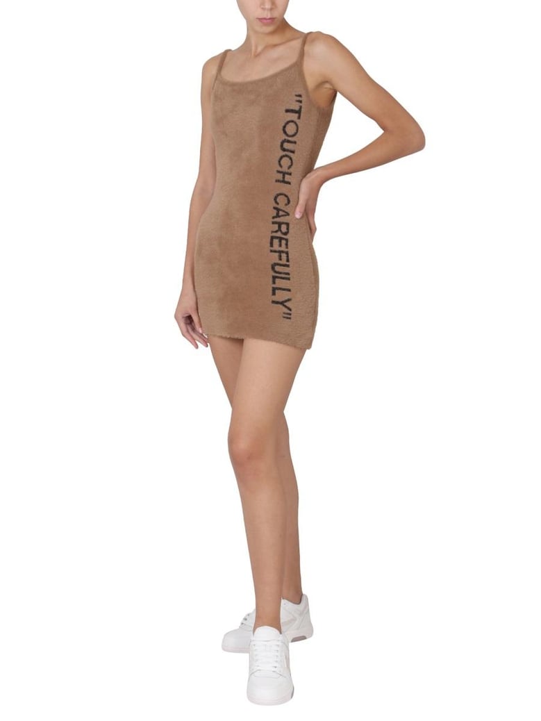 fuzzy dress with logo by Selfnex