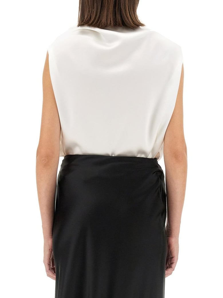 shirt with dropped collar by Selfnex