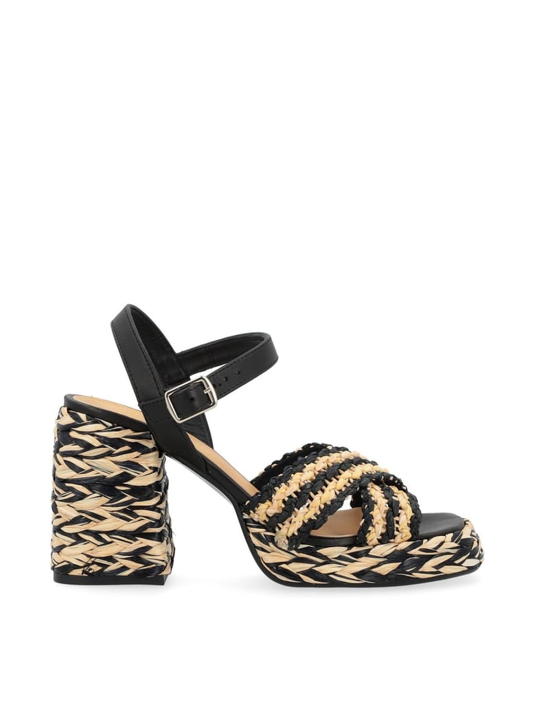 valeria rafia woven sandals by Selfnex