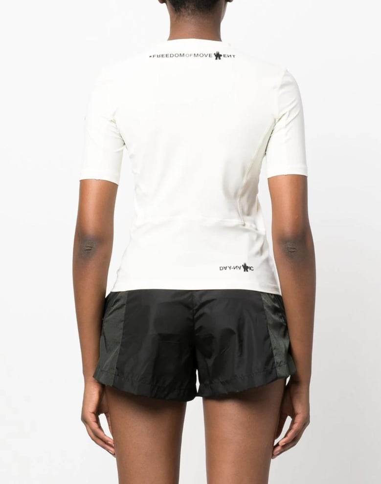 grenoble logo print stretch jersey t-shirt by Selfnex