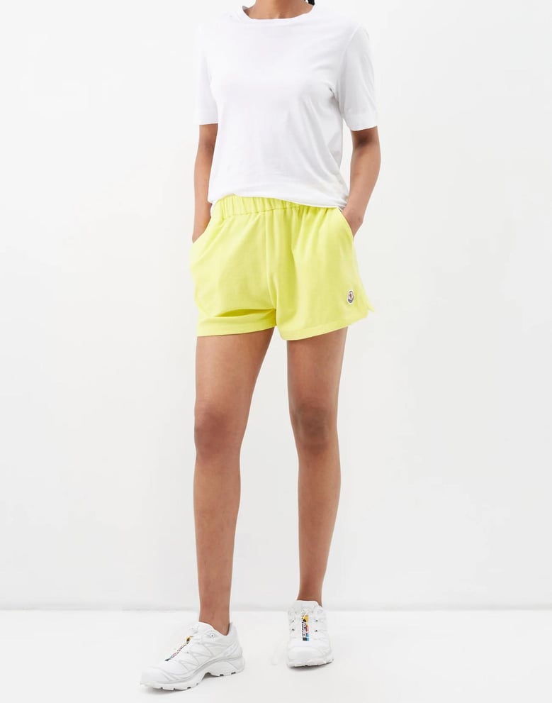 logo patch terry shorts by Selfnex
