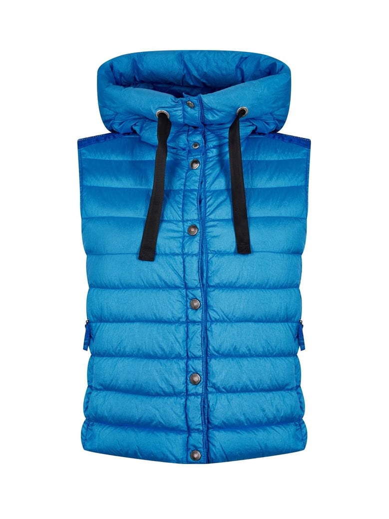 taryn hooded down vest by Selfnex