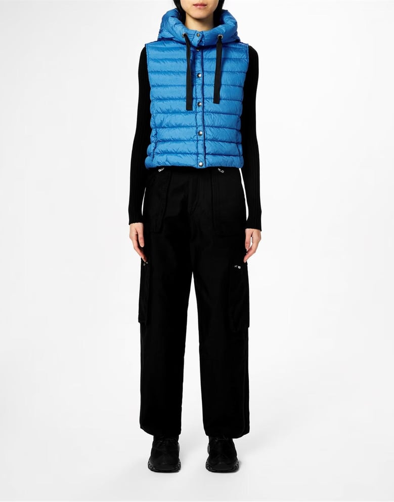 taryn hooded down vest by Selfnex
