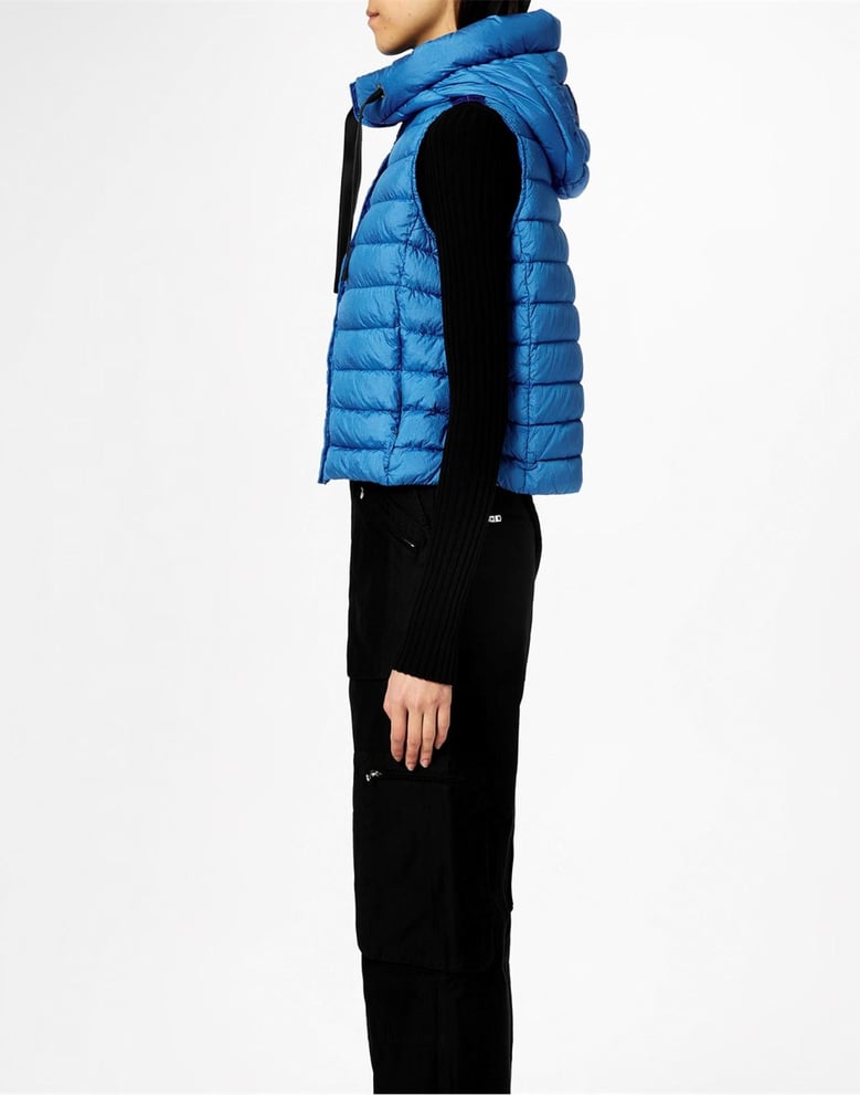taryn hooded down vest by Selfnex