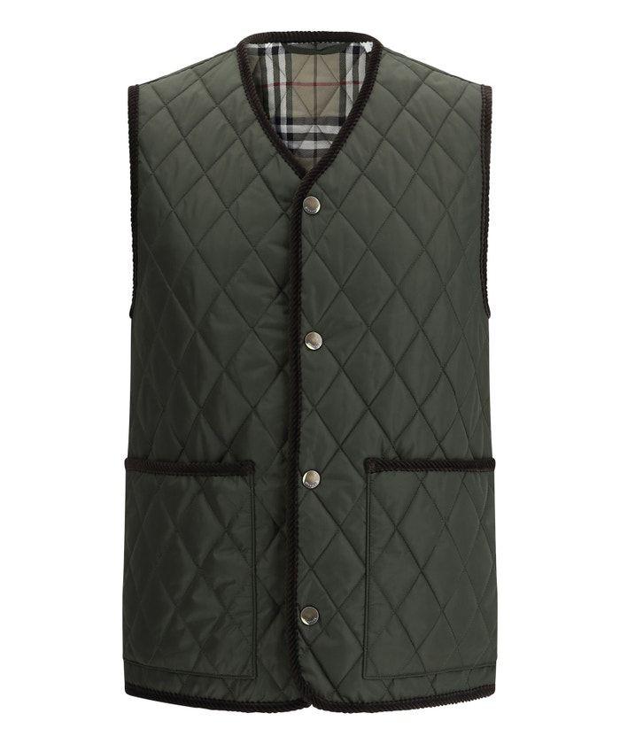 v neck snap button vest by Selfnex