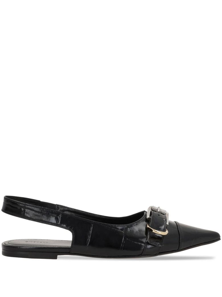 voyou leather slingback ballets by Selfnex