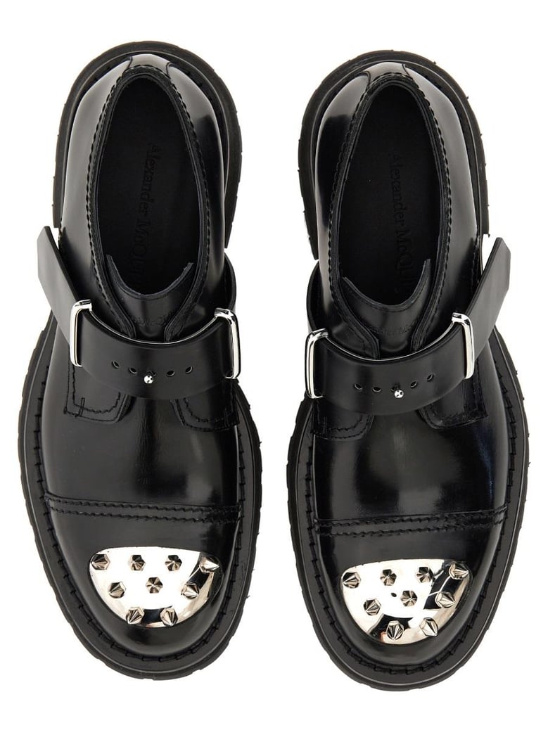 studded derby loafer by Selfnex