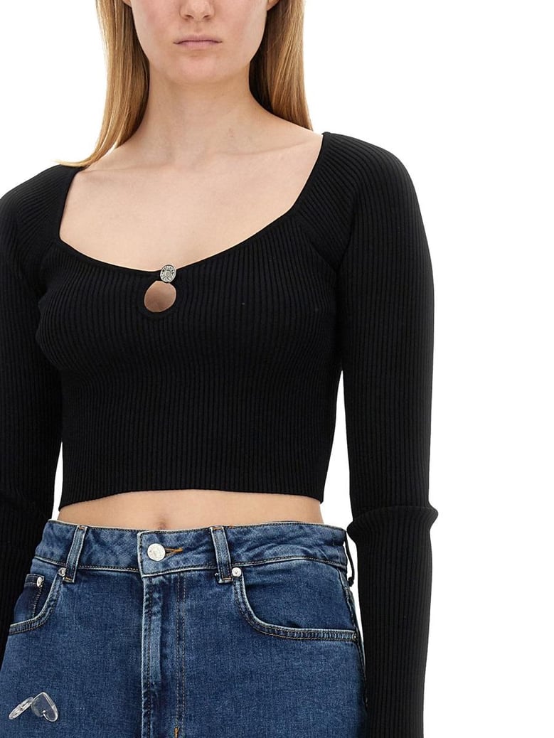 ribbed crop top by Selfnex
