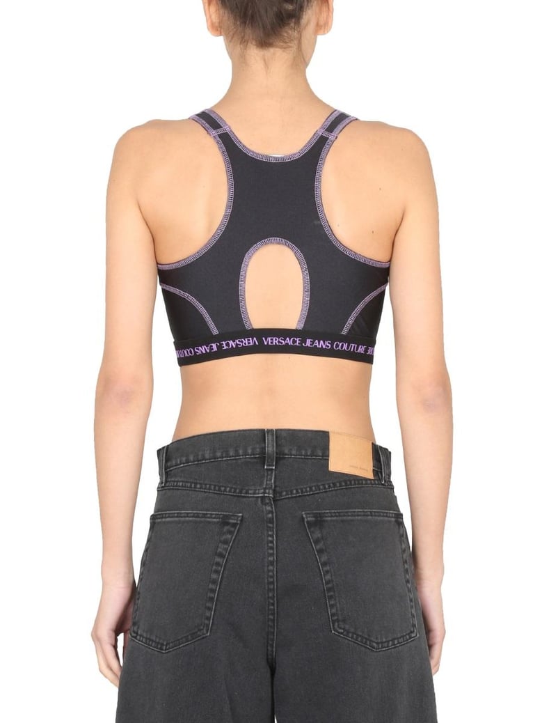 crop top with logo band by Selfnex