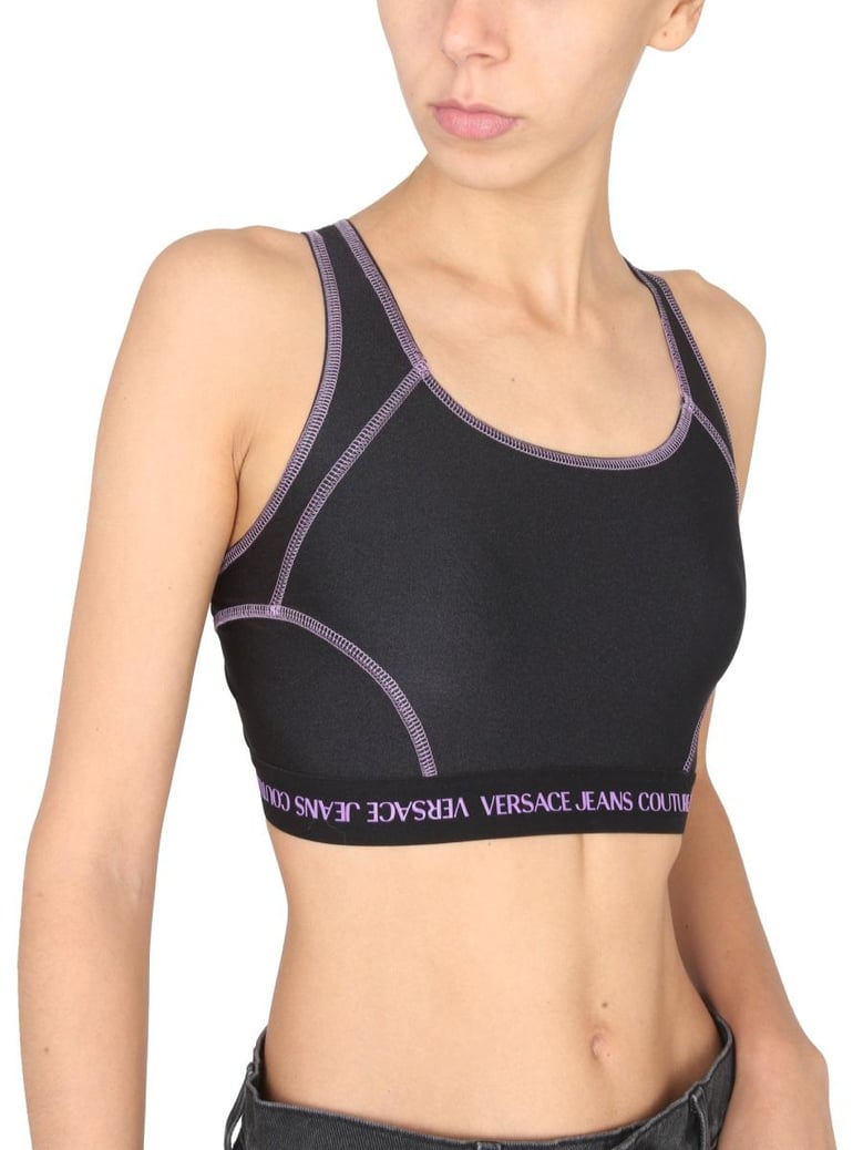 crop top with logo band by Selfnex