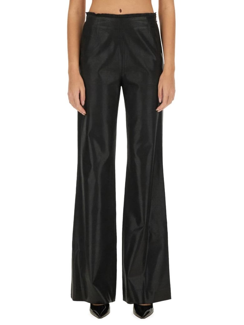 regular fit 55% polyester 45%virgin wool trousers by Selfnex