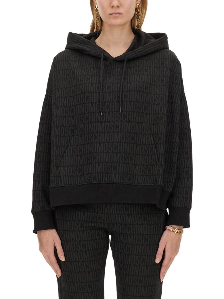 sweatshirt with all over logo by Selfnex