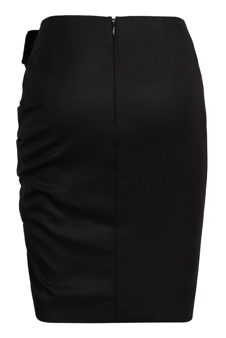 midi skirt with drape by Selfnex