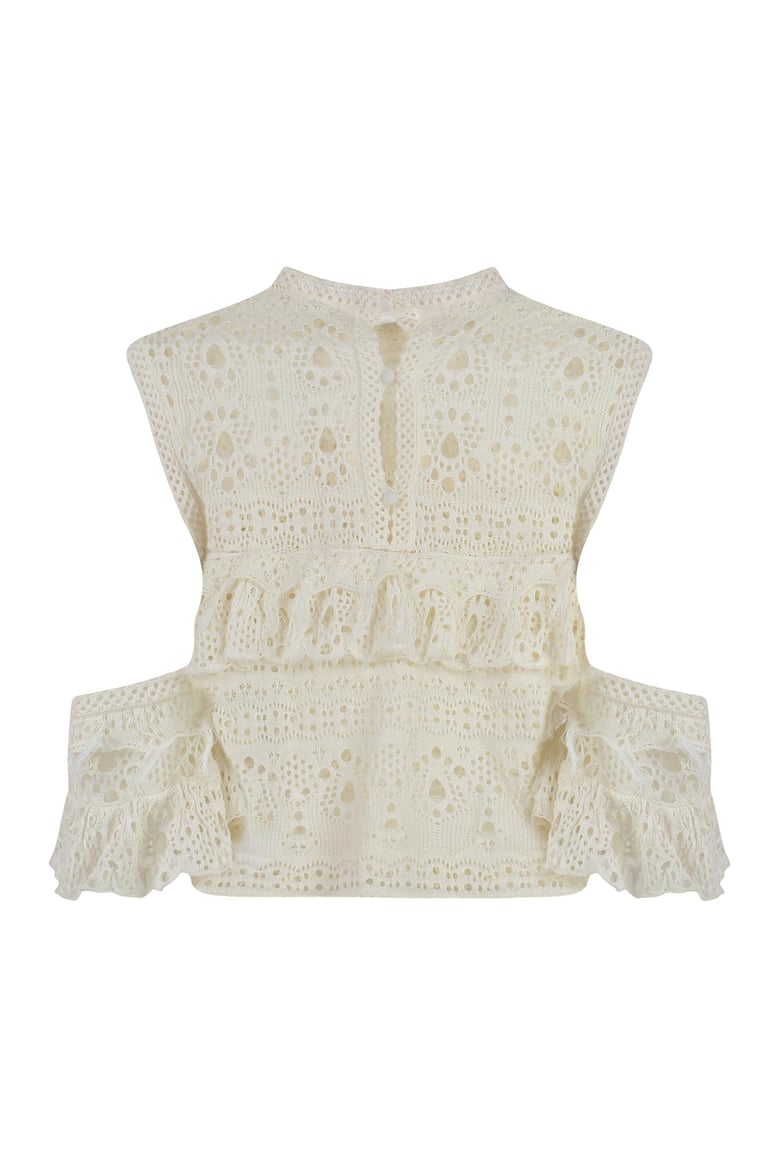 crochet knit top by Selfnex