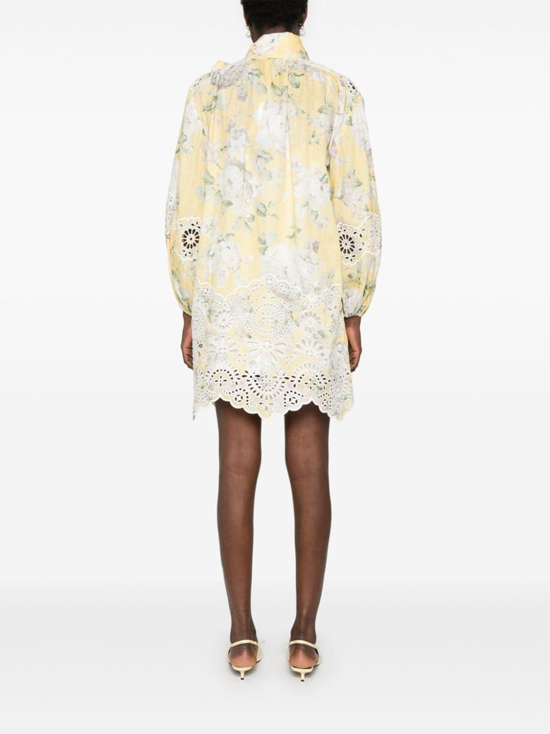acacia linen mini dress by Selfnex