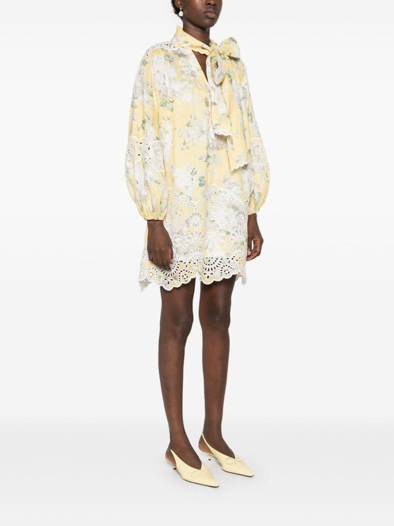 acacia linen mini dress by Selfnex