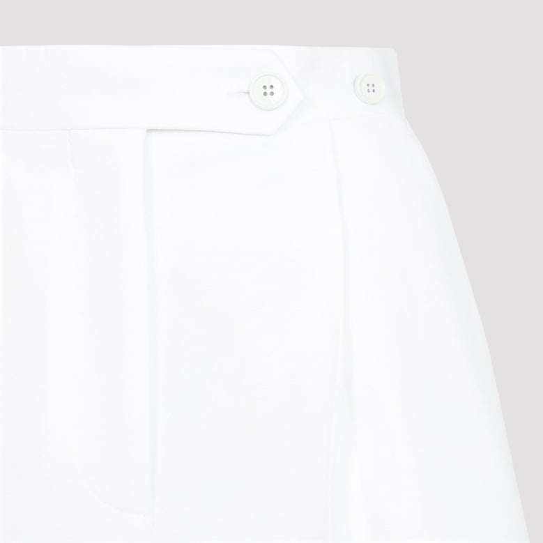 white poplin wide-leg pant by Selfnex