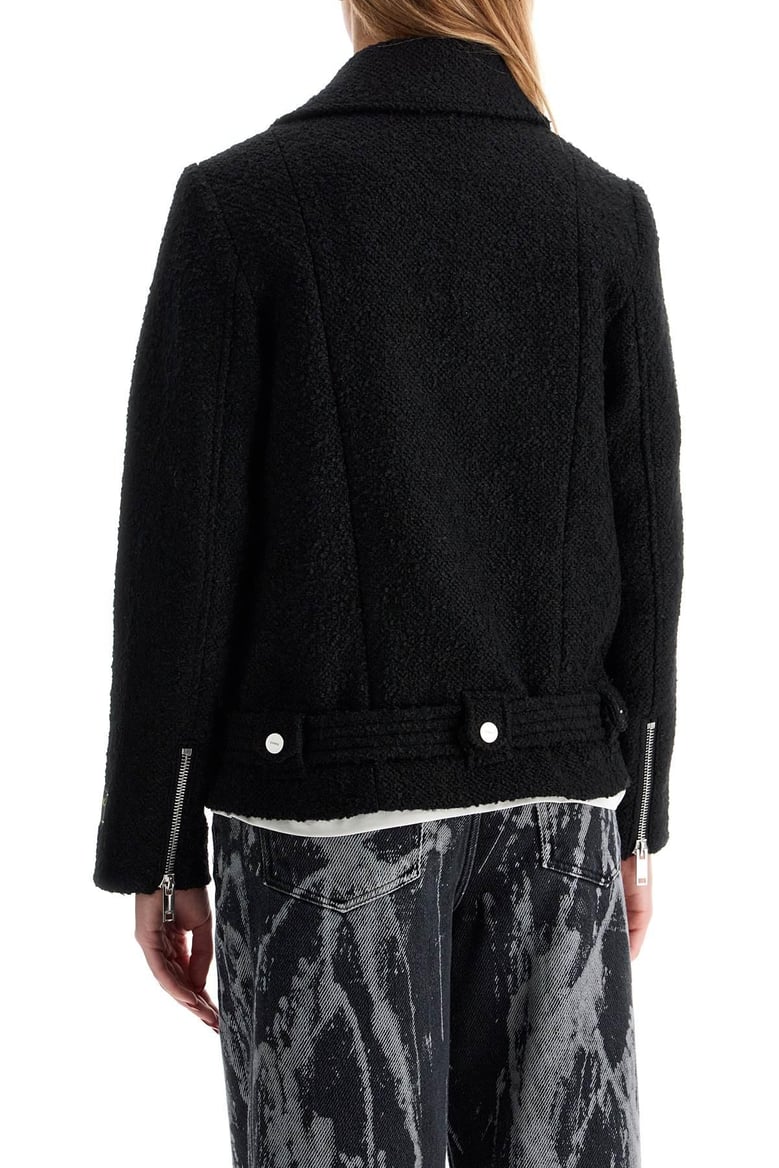 boucle wool biker jacket by Selfnex