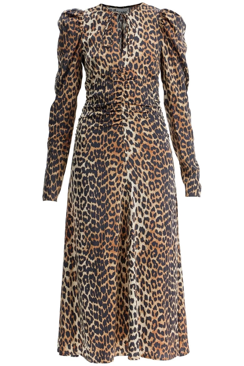 leopard print midi dress by Selfnex