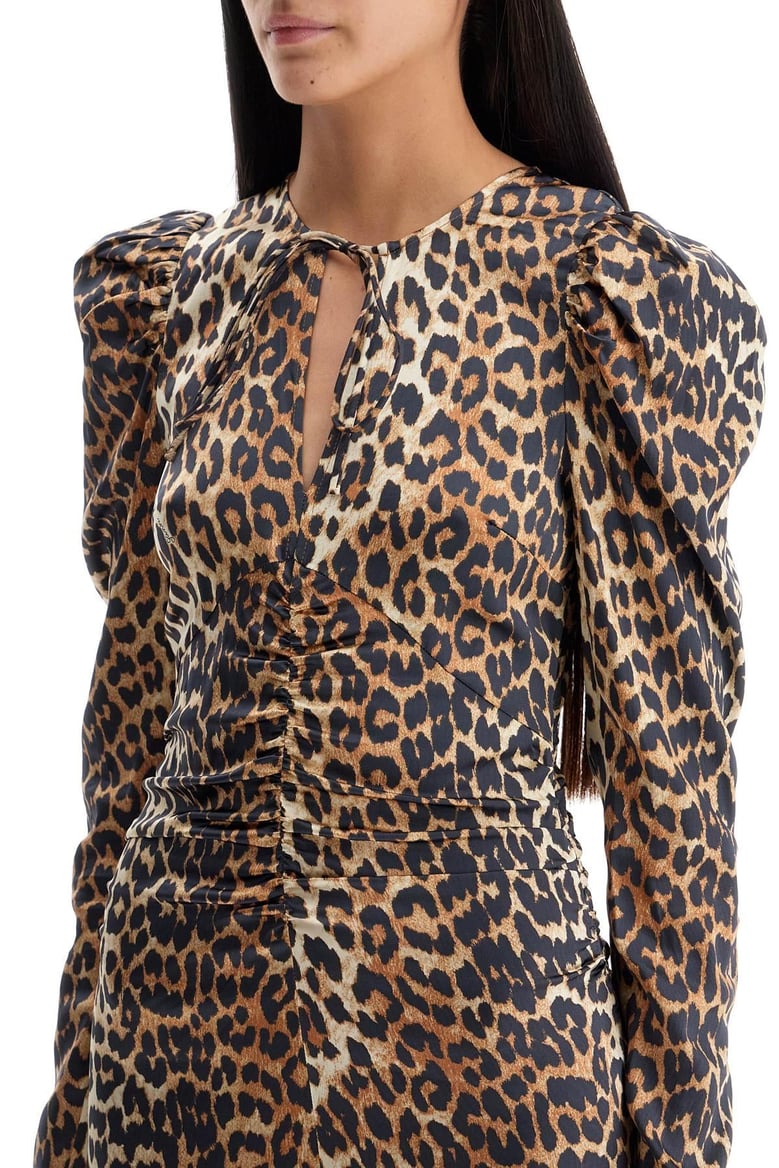 leopard print midi dress by Selfnex