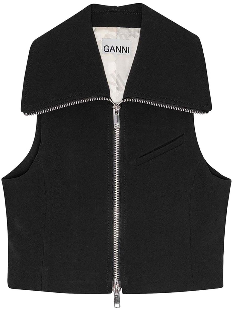 zipped vest by Selfnex