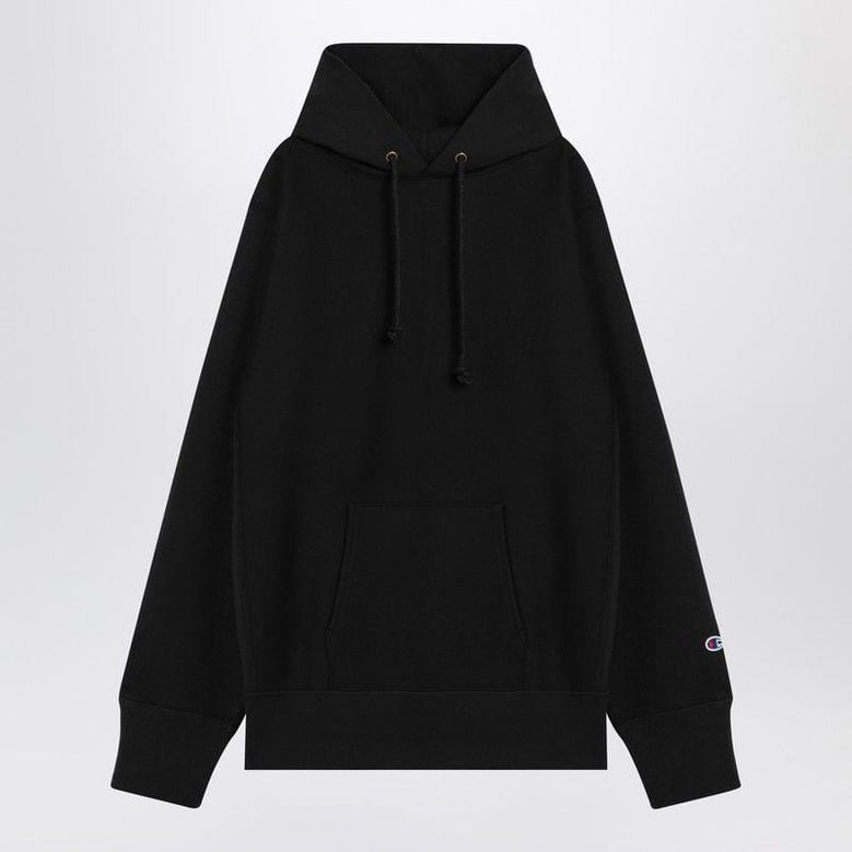 black cotton hoodie by Selfnex