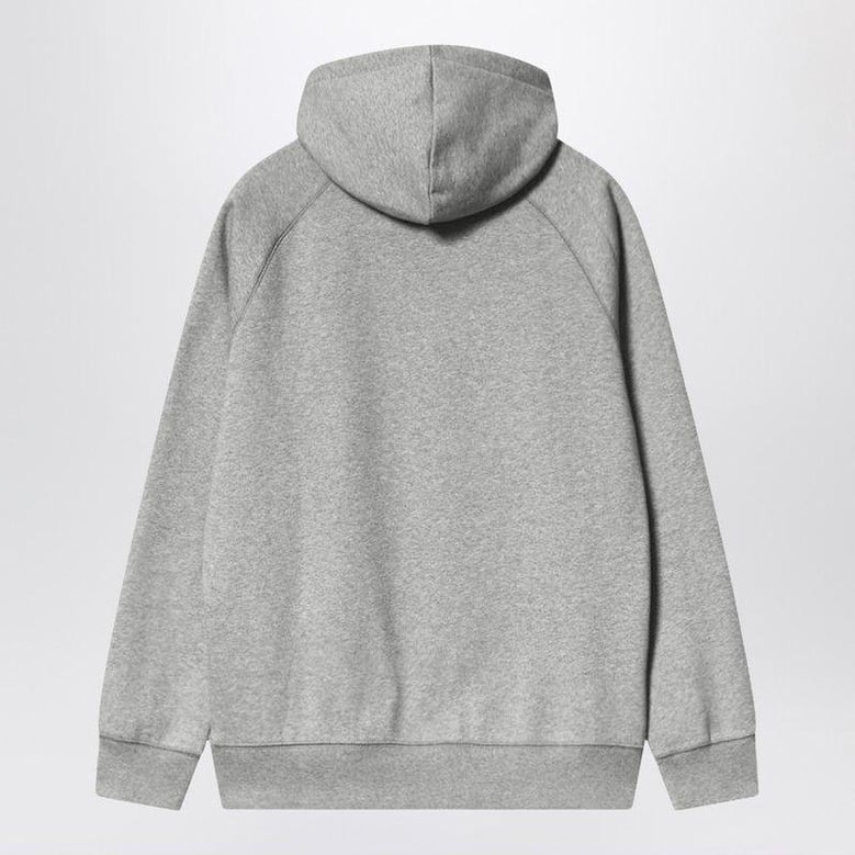 grey heather/gold hooded chase sweatshirt by Selfnex