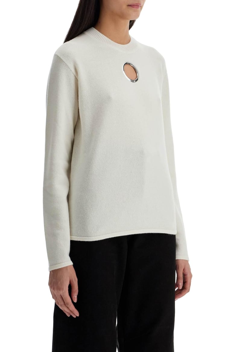 white wool sweater by Selfnex