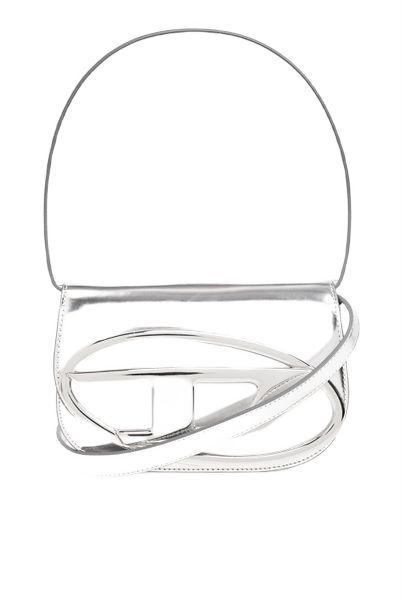 silver logo plaque top handle bag by Selfnex