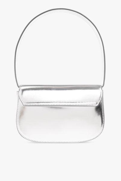 silver logo plaque top handle bag by Selfnex