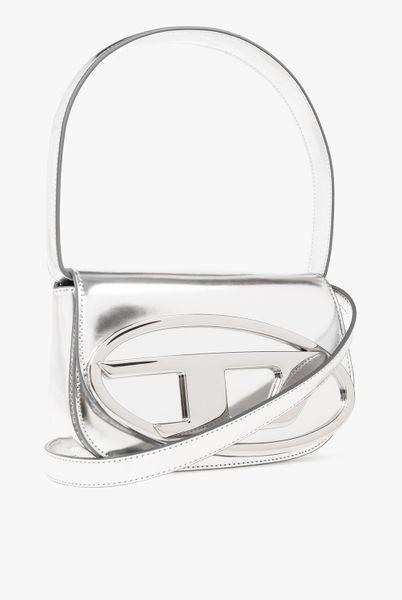 silver logo plaque top handle bag by Selfnex