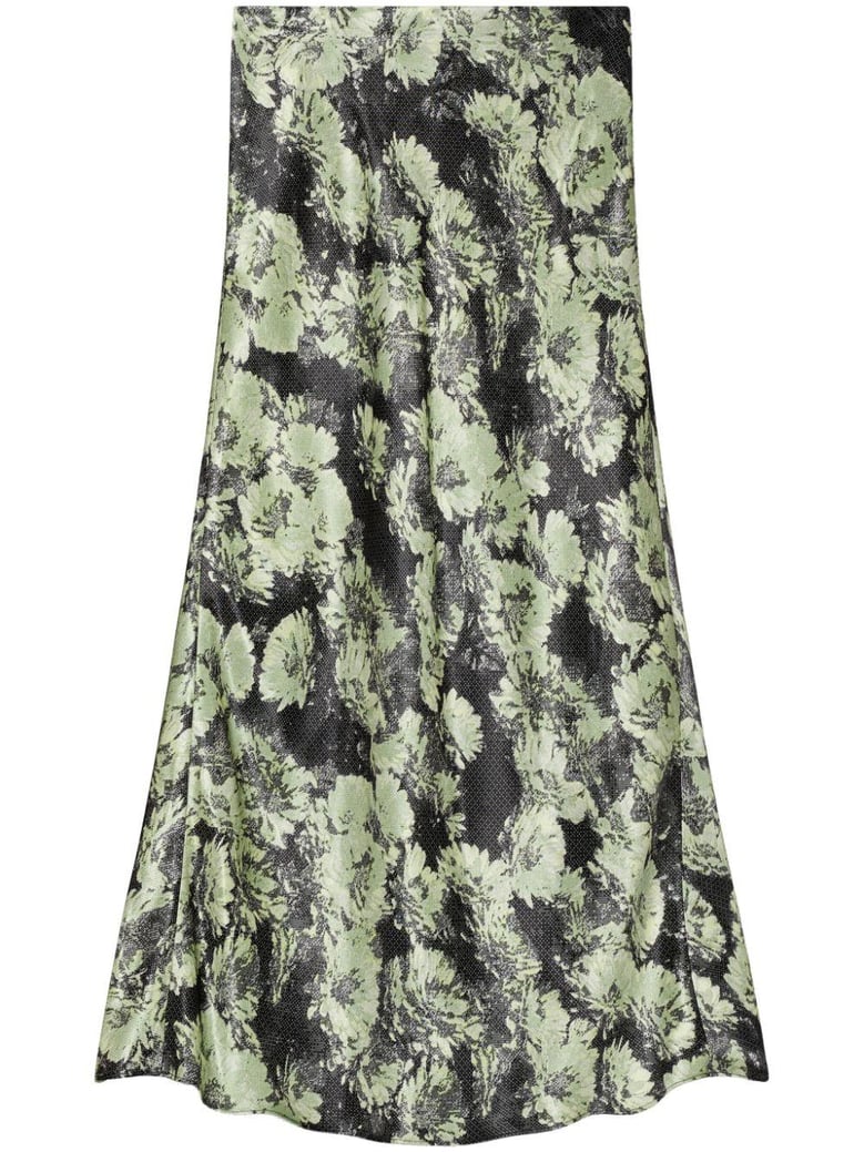 printed long skirt by Selfnex